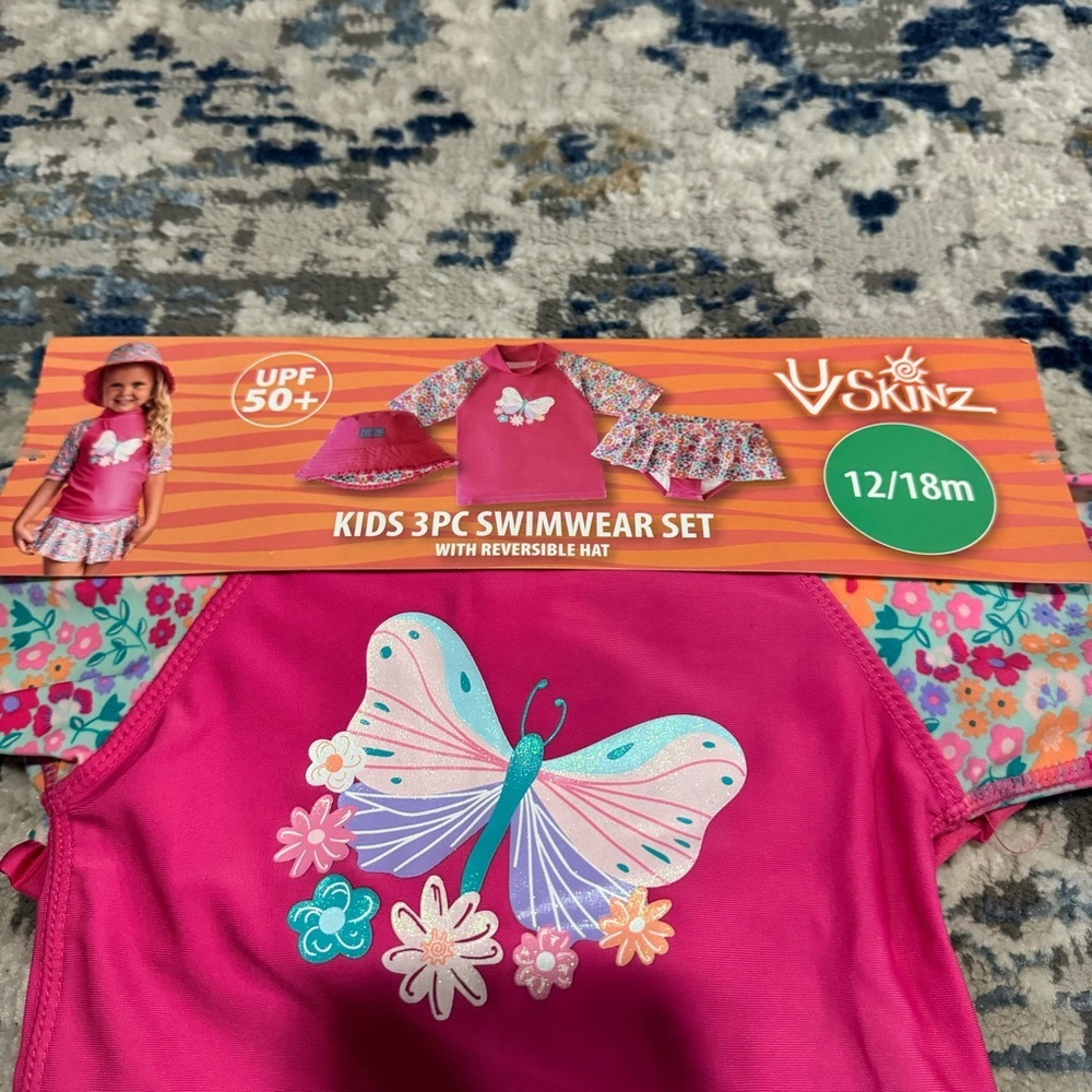 UV Skinz swimwear for 2T Butterfly - Picture 3 of 7
